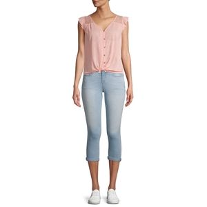 Time And Tru Shorts/No Boundaries Top